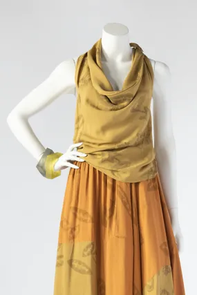 Halter Top/Scarf in Kiwi Delphi