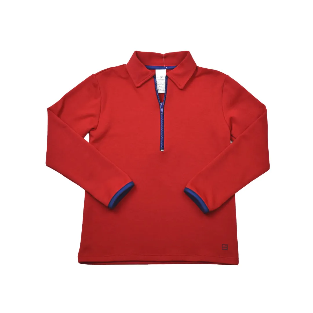 Henry Half-zip | Red Athleisure (13/14)