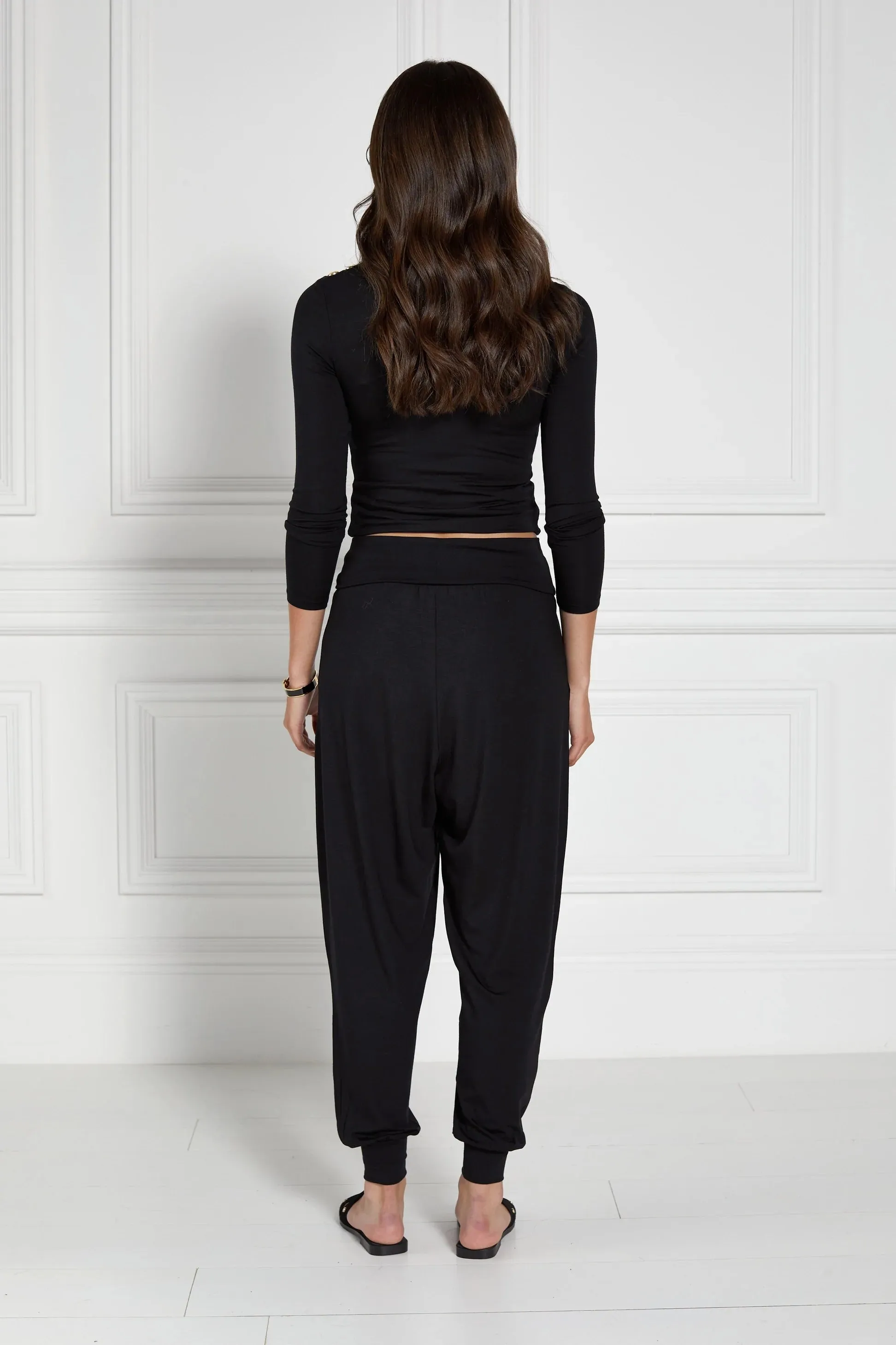 Holland Cooper Harem Pant in Black