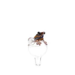 Home Blown Glass Bubble Carb Cap - Frog