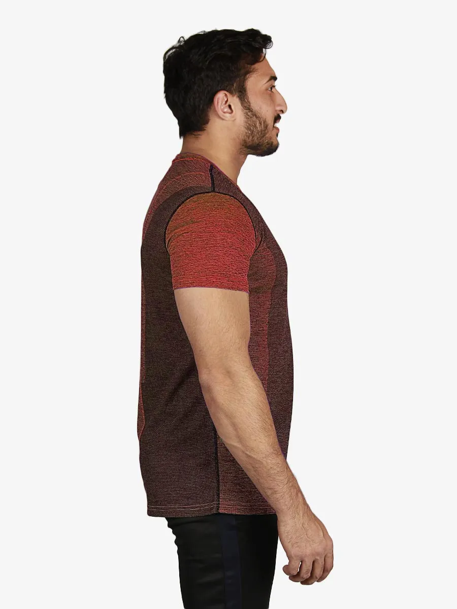 Hybron - T-Shirt - 3019 - Maroon / Black