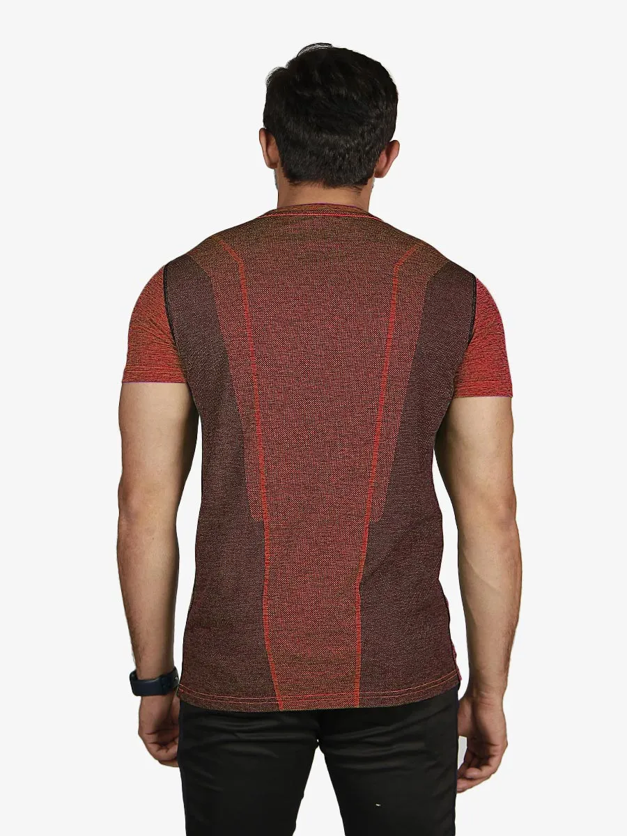 Hybron - T-Shirt - 3019 - Maroon / Black