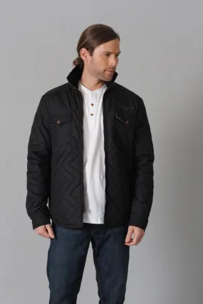 'Kimes Ranch' Men's Skink Jacket - Black / Steel Grey