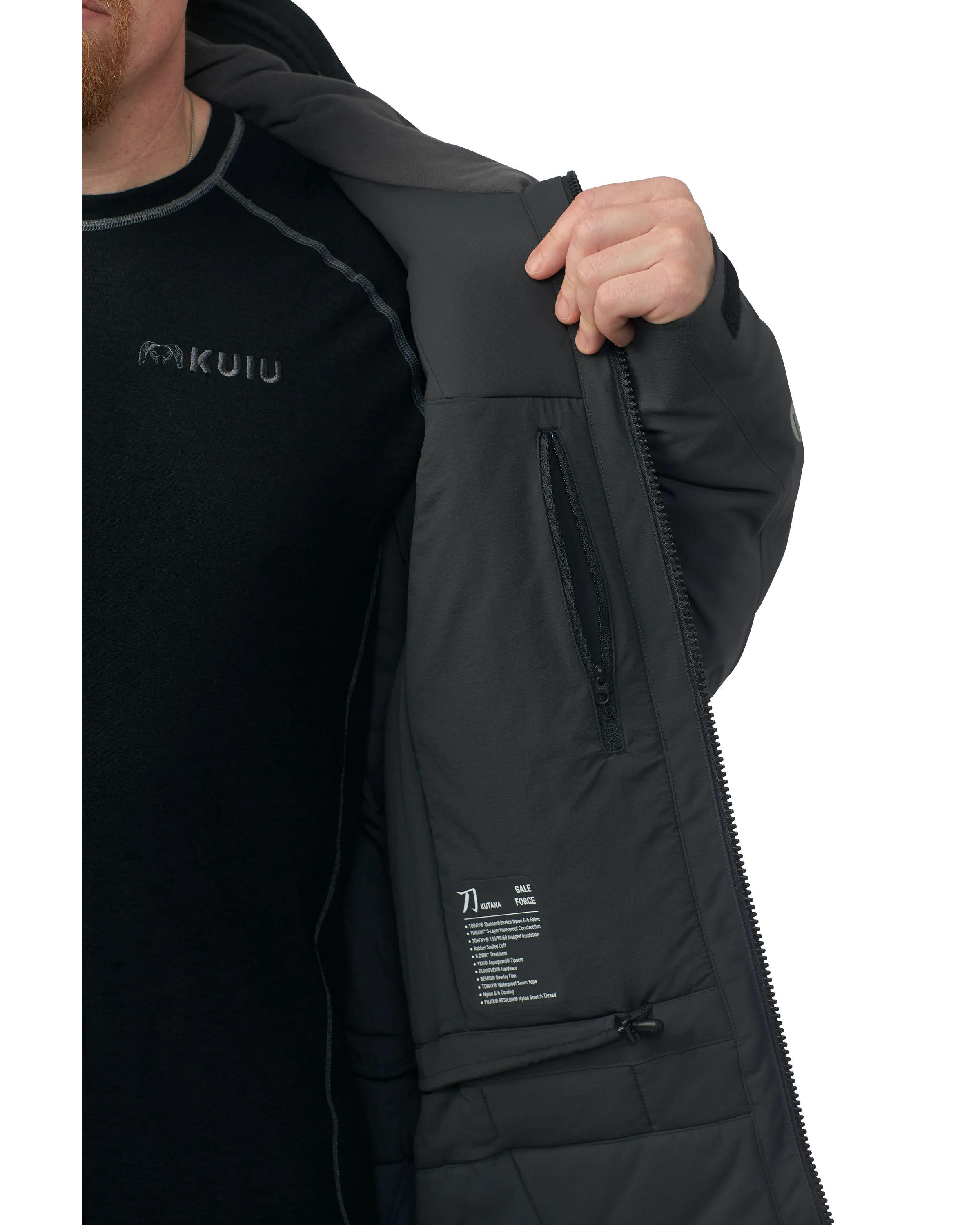 KUIU Kutana Gale Force Hooded Jacket | Gunmetal