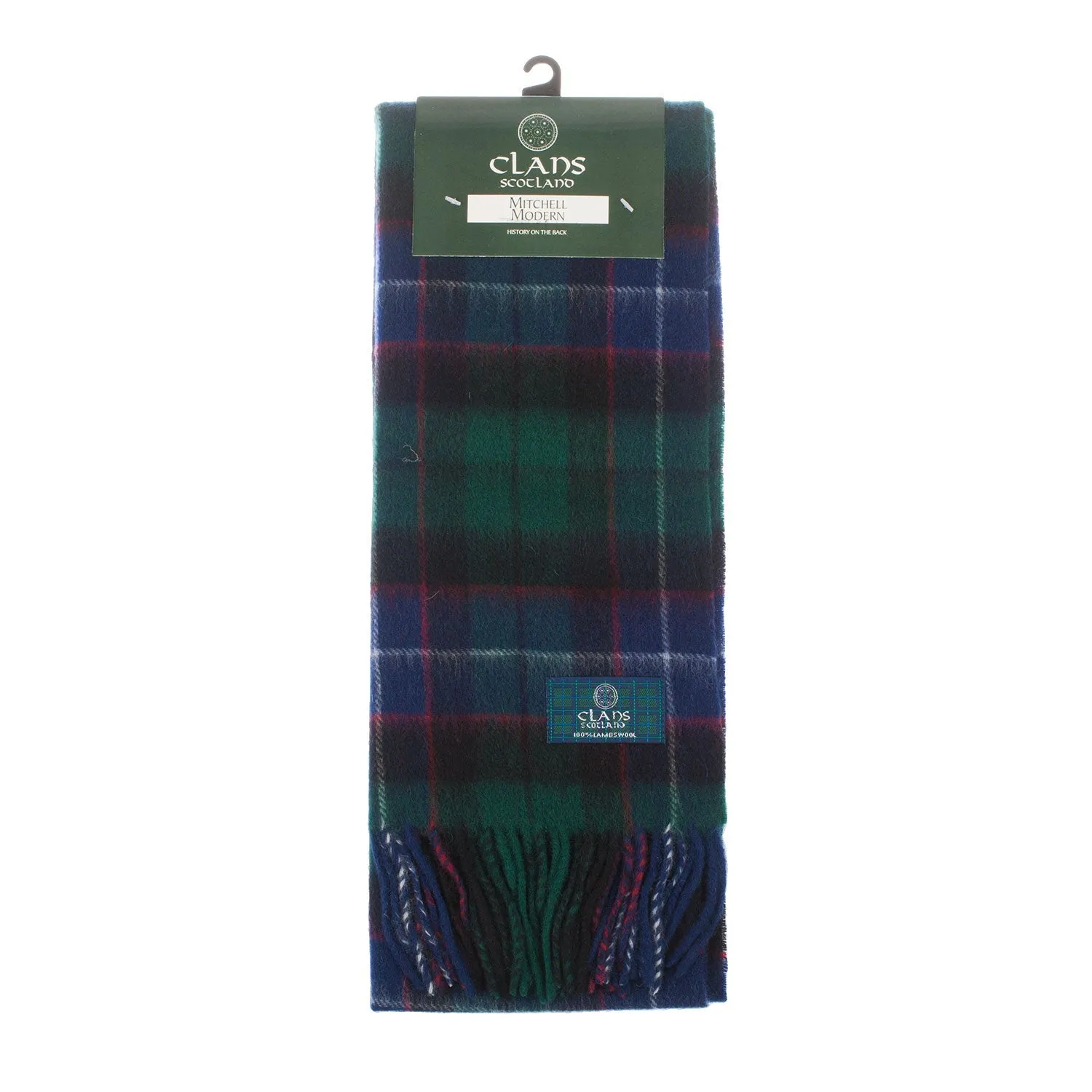 Lambswool Scottish Tartan Clan Scarf  Mitchell