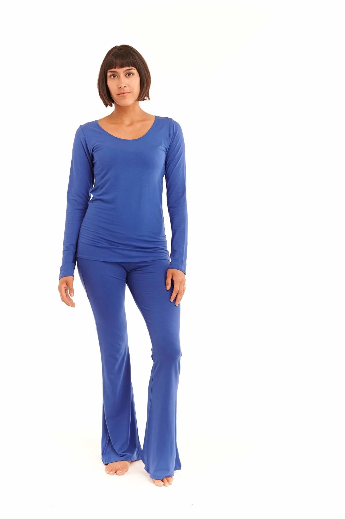 LONG SLEEVE TOP COBALT BLUE