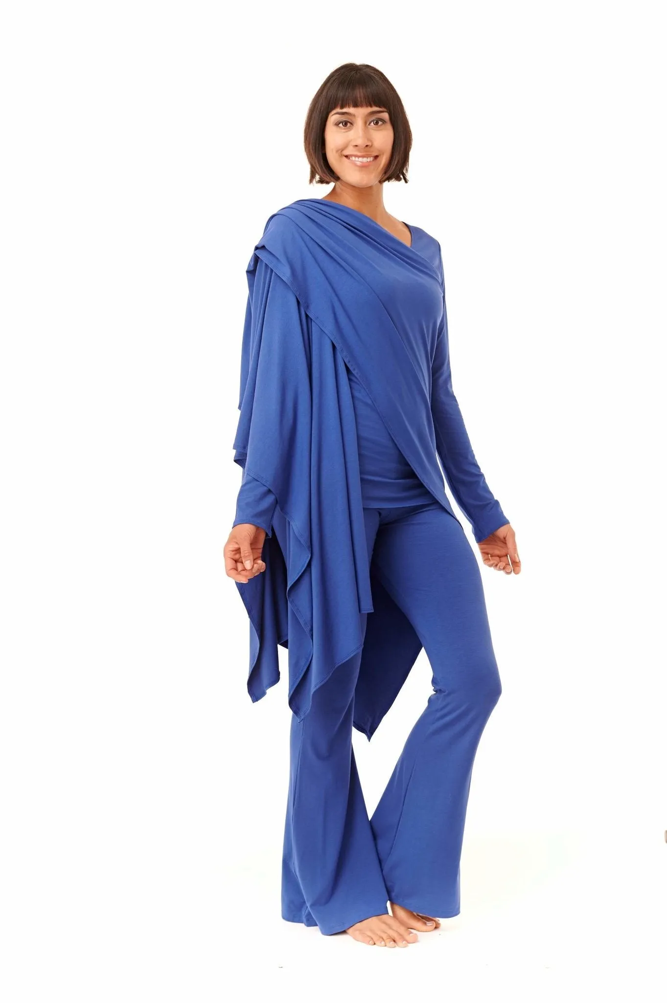 LONG SLEEVE TOP COBALT BLUE