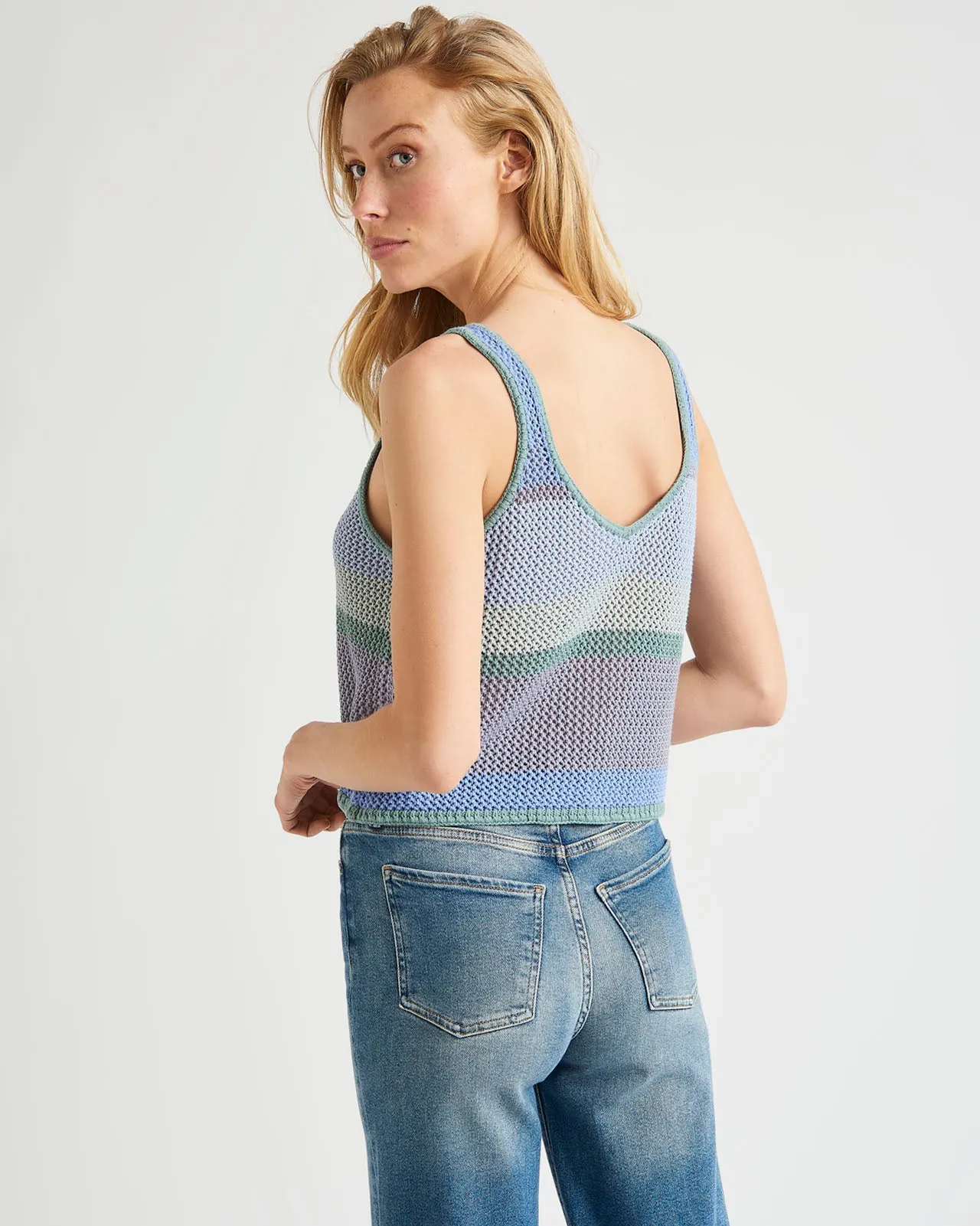 Lonnie Colorblock Sweater Tank