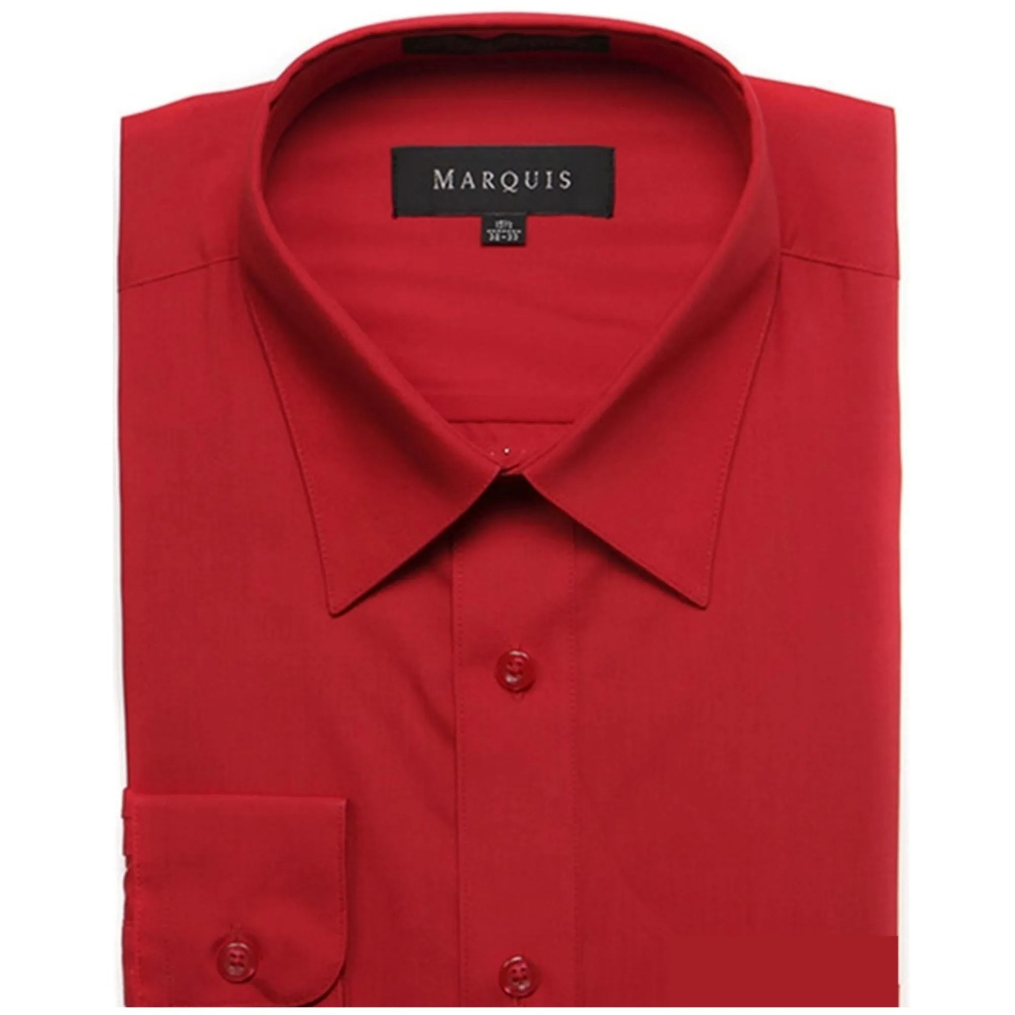 Marquis Men's Long Sleeve Slim Fit Dress Shirt