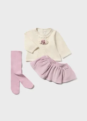 MAY Sweater and Skirt 3-Piece Set