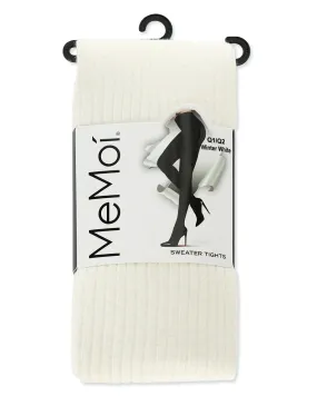 Memoi Sweater Rib Tights-MO-327