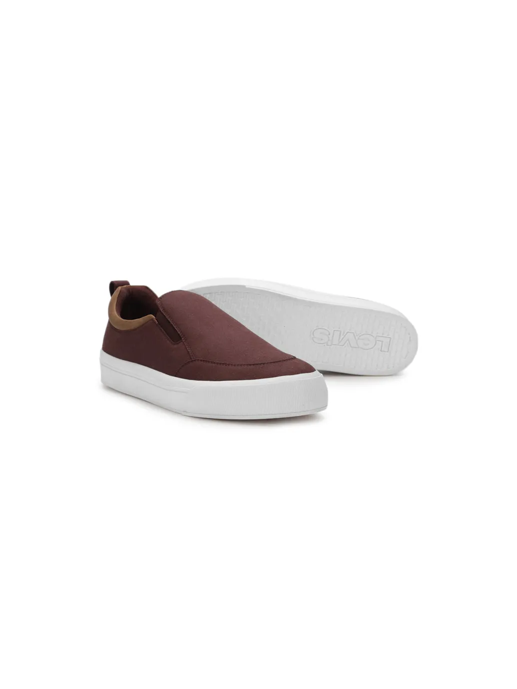 Men's Alps Maroon Casual Slip On