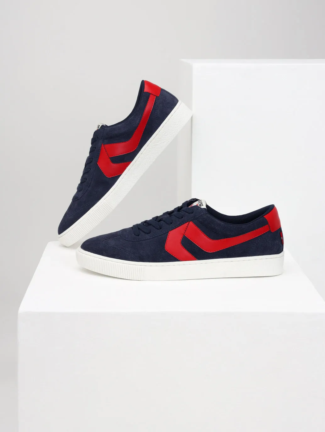 Men's Dark-Blue Colorblock Sneakers