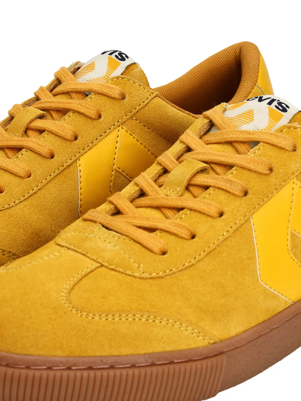 Men's Mustard Solid Sneakers