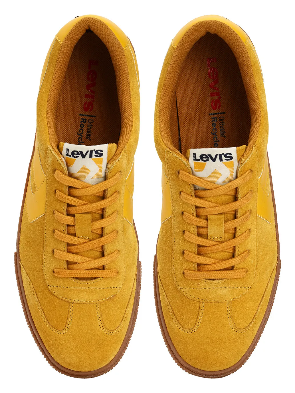 Men's Mustard Solid Sneakers