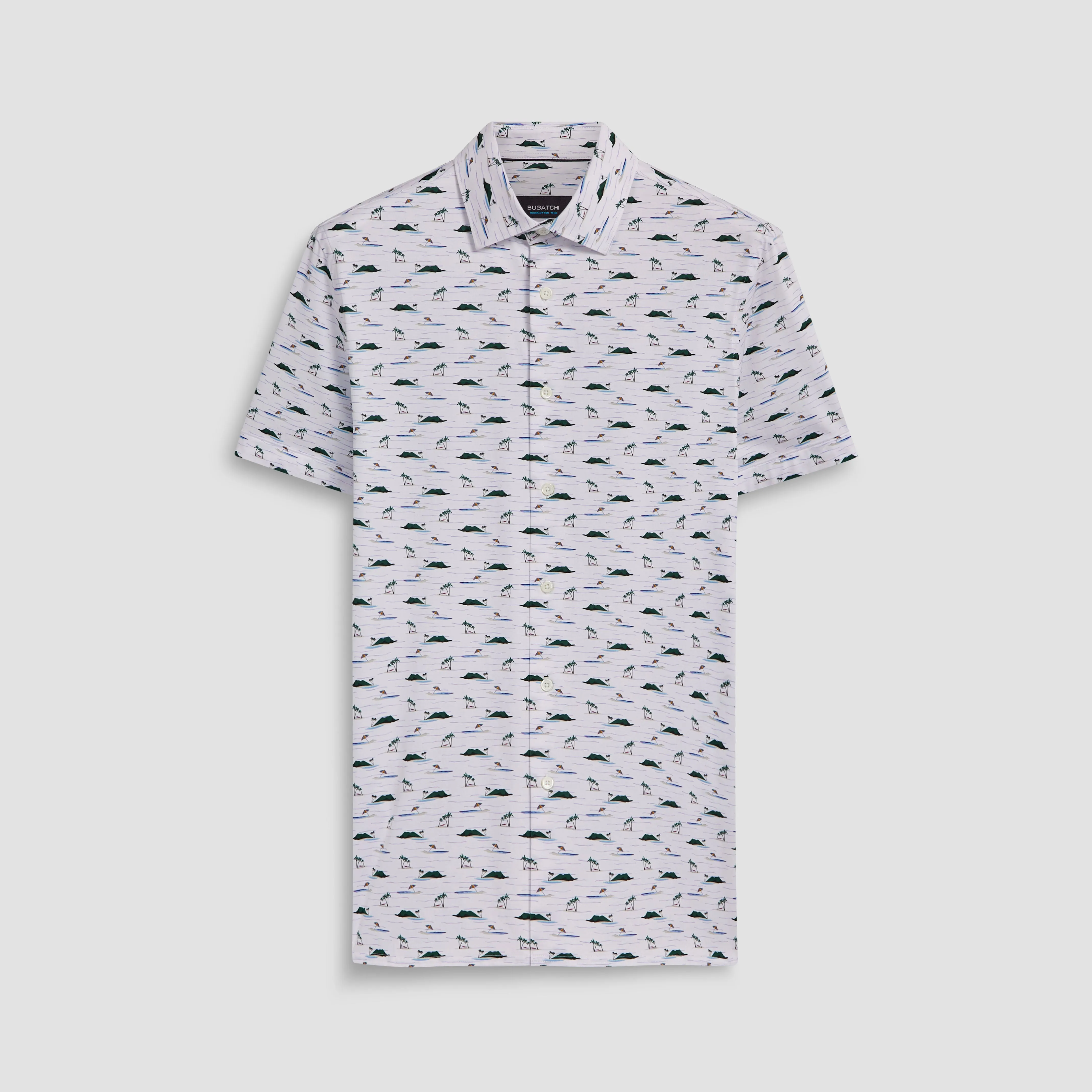 Milo Island Print OoohCotton Short Sleeve Shirt