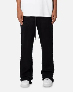 MNML Fuzzy Sweatpants Black