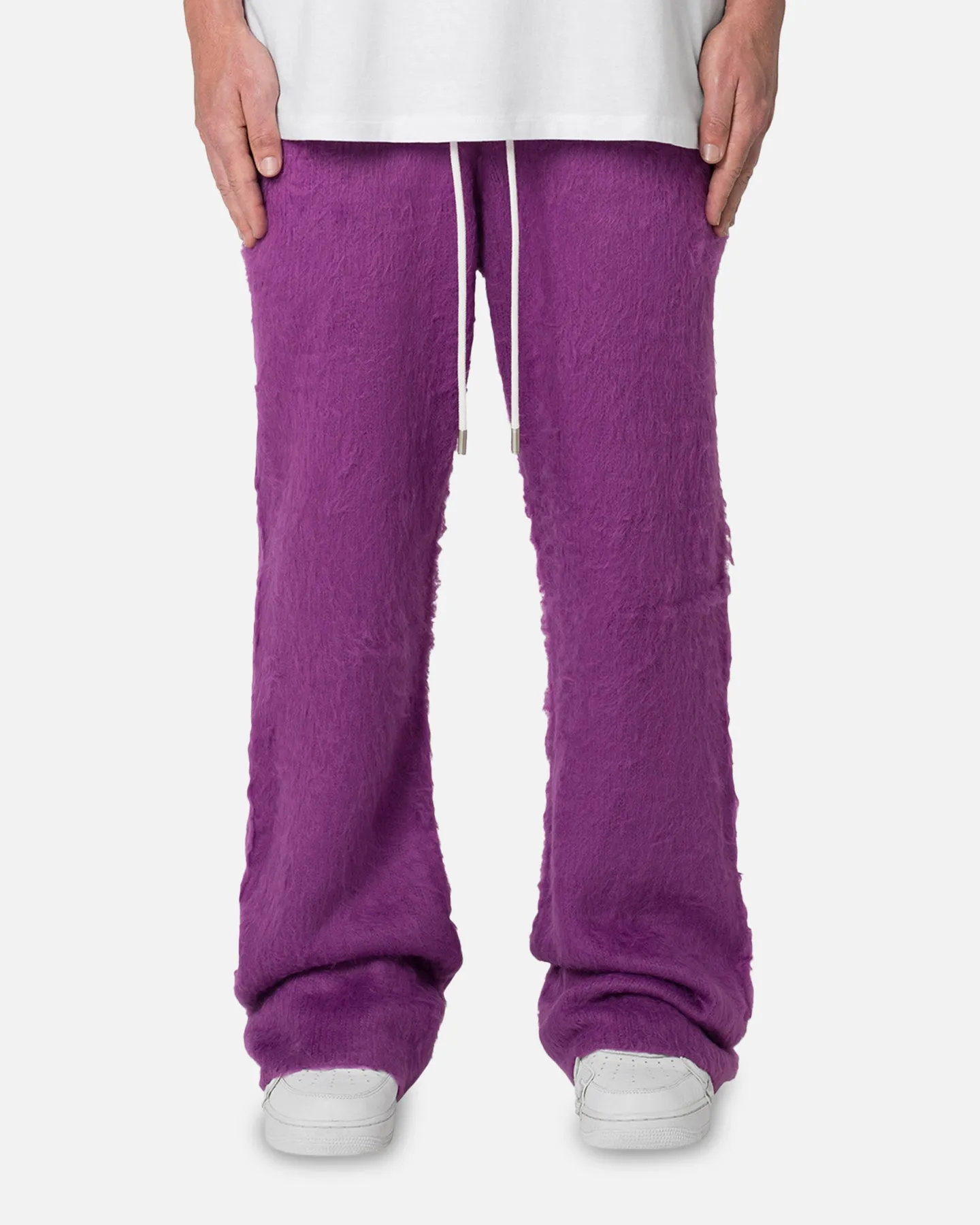 MNML Fuzzy Sweatpants Purple