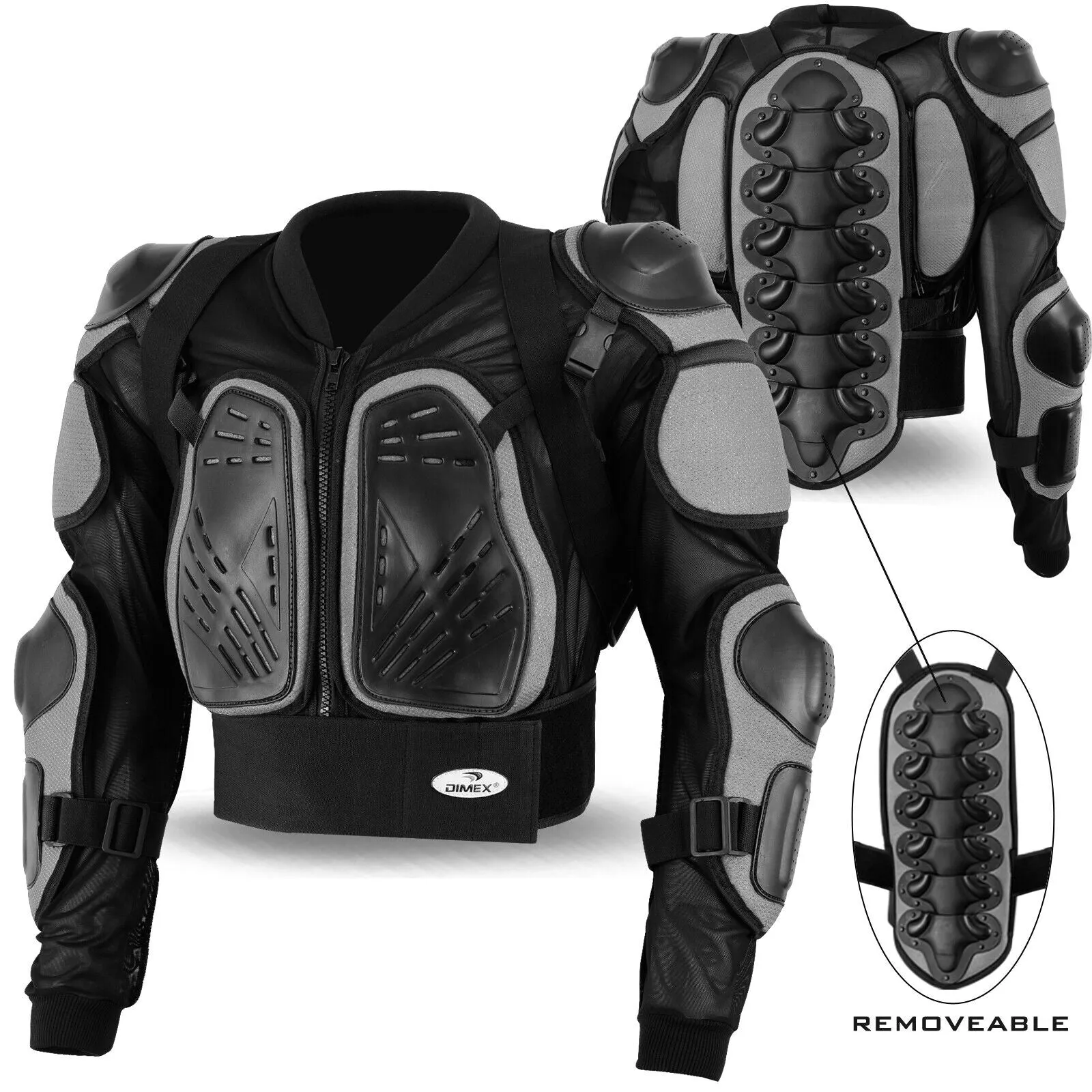 Motorcycle Body Protector Motorbike Jacket Spine Chest Racing Motocross