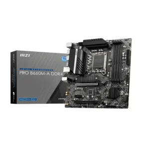 Msi Pro B660M-A Ddr4 Intel Lga1700 Matx Motherboard