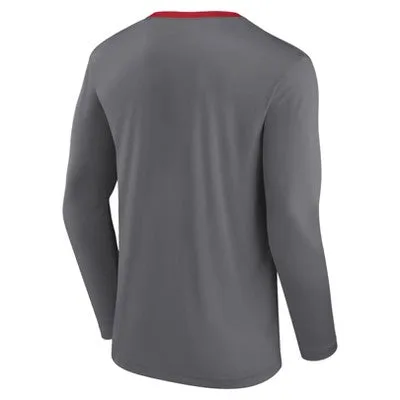 New - NBA Los Angeles Clippers Men's Long Sleeve Gray Pick and Roll T-Shirt, L