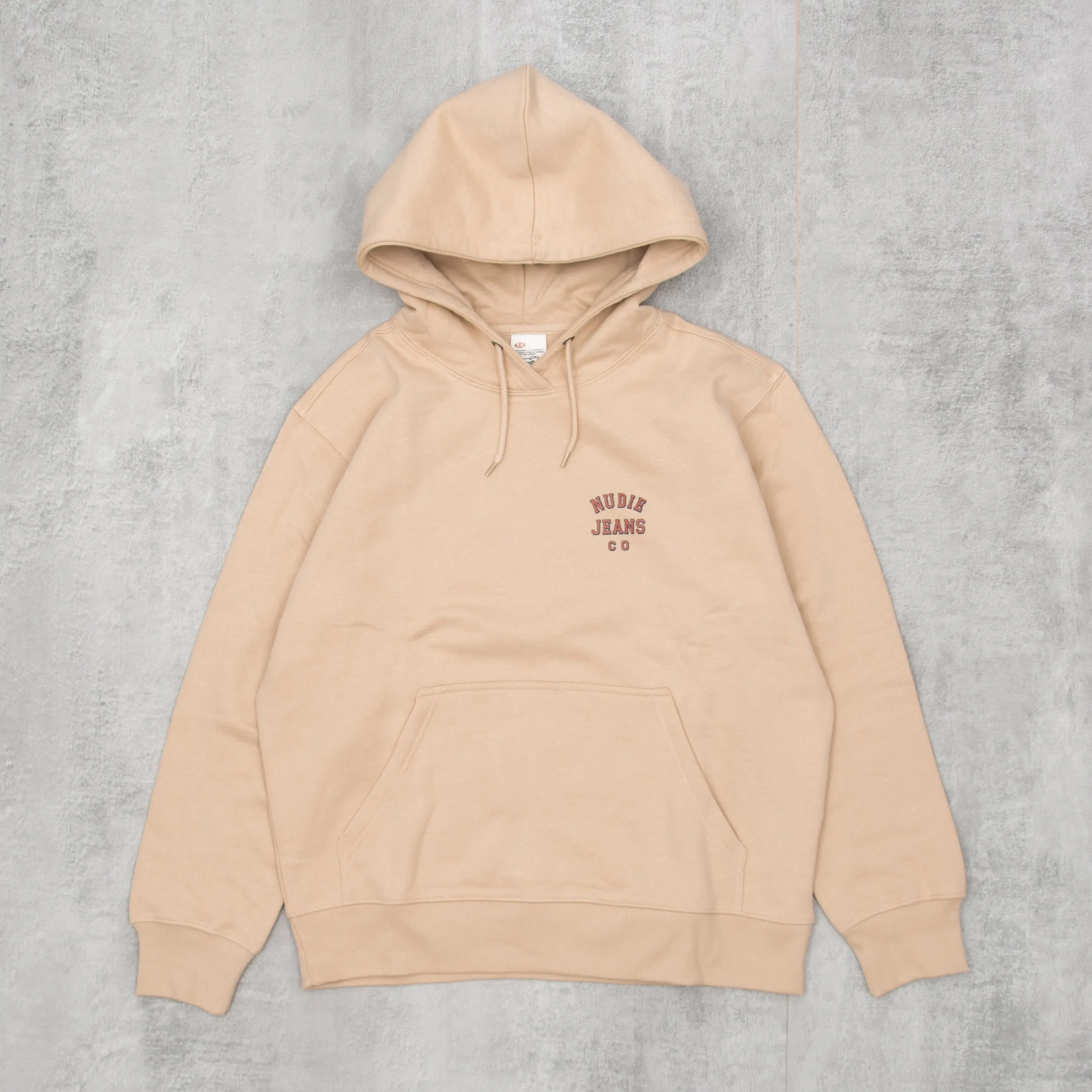 Nudie Franke Logo Hood - Cream