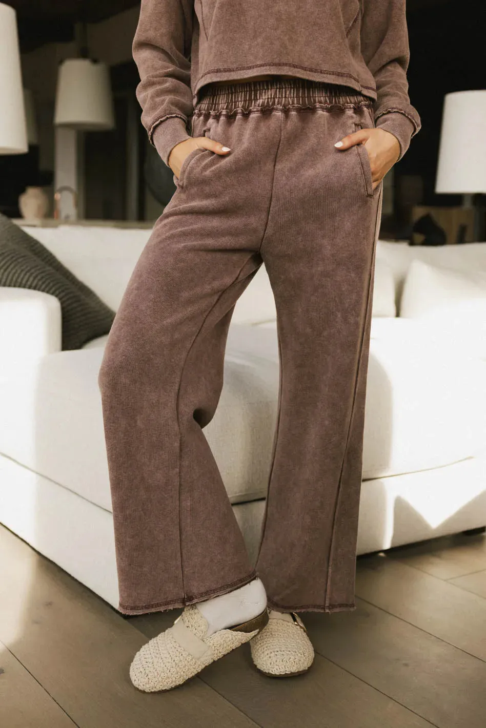 Odie Sweatpants in Burgundy