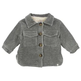 oh baby! Corduroy Shacket Jacket - Heather Gray