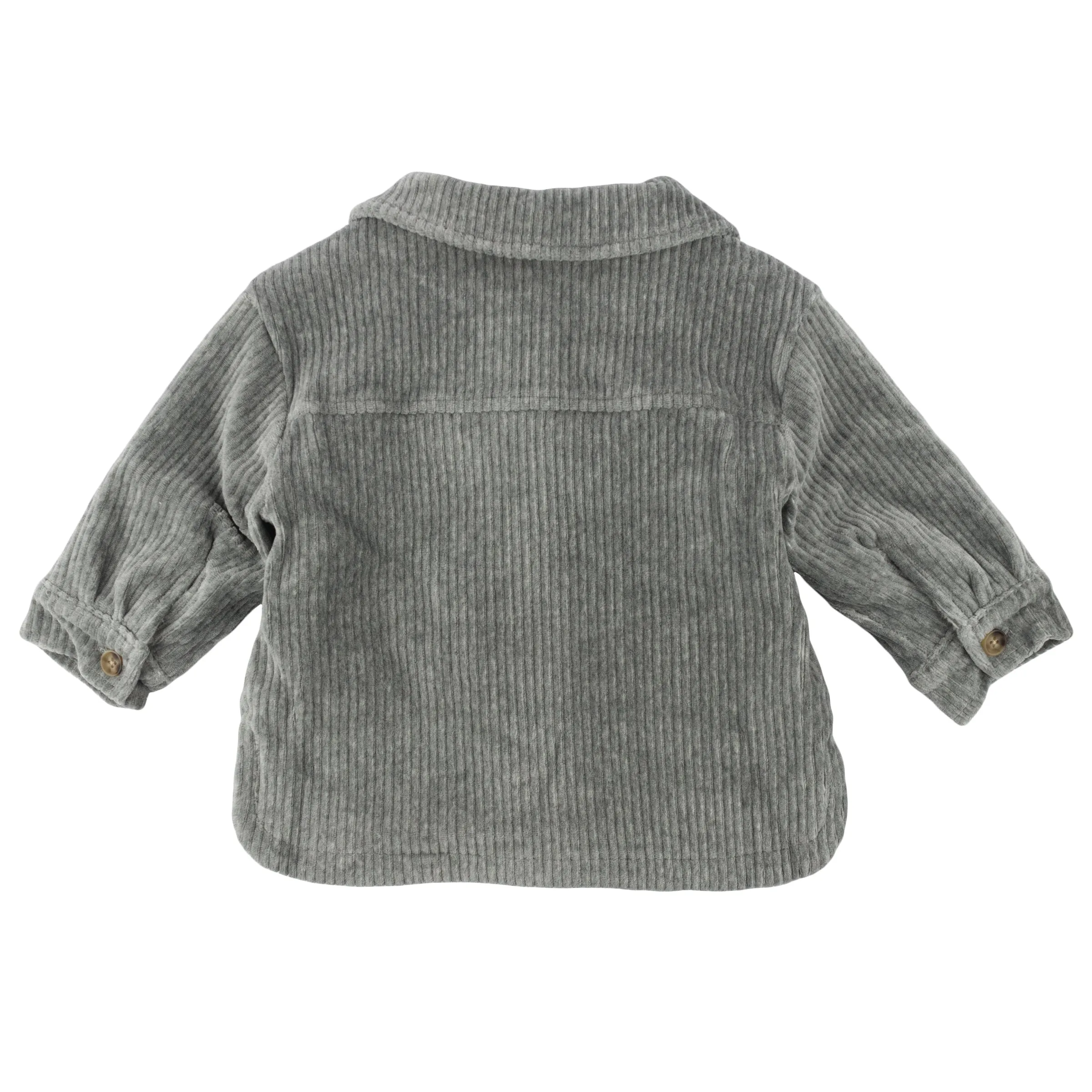 oh baby! Corduroy Shacket Jacket - Heather Gray