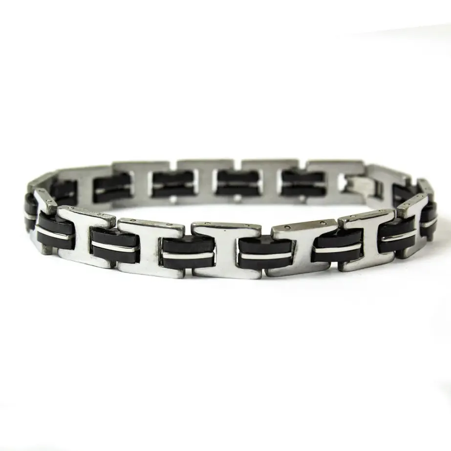 Open Road Men's 2 Tone Stainless Steel Bracelet