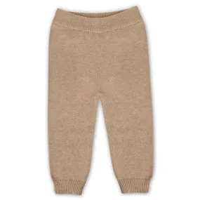 Organic Cotton Baby Sweater Knit Pants - Oat Heather