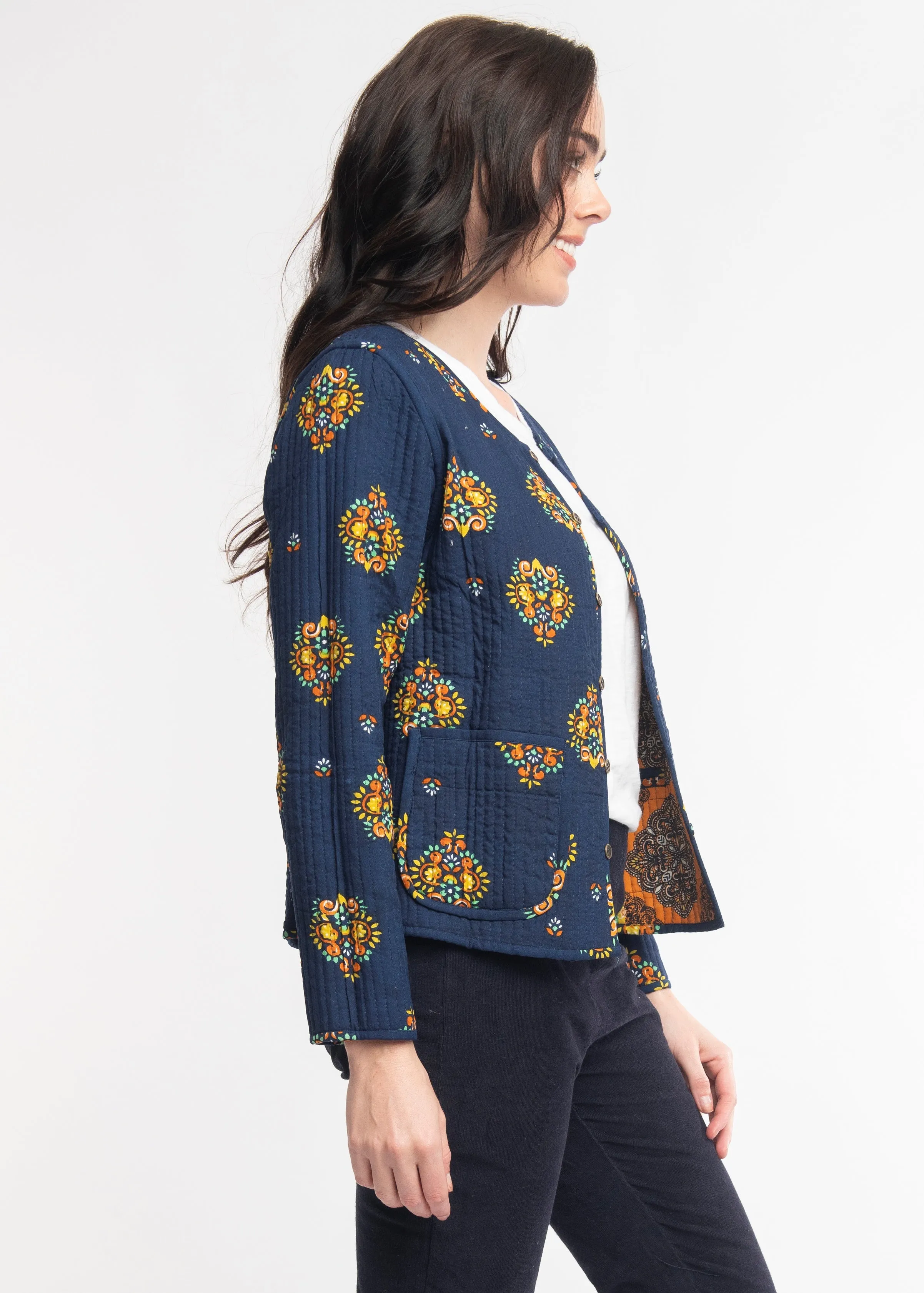 Orientique - Rigoletto Quilted Reversible Short Jacket