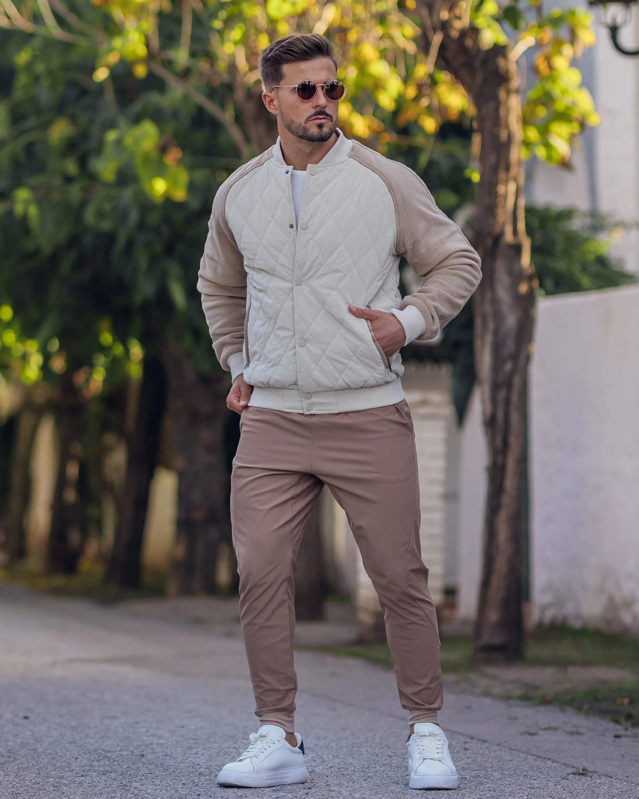 Panelled Hybrid Bomber Jacket New