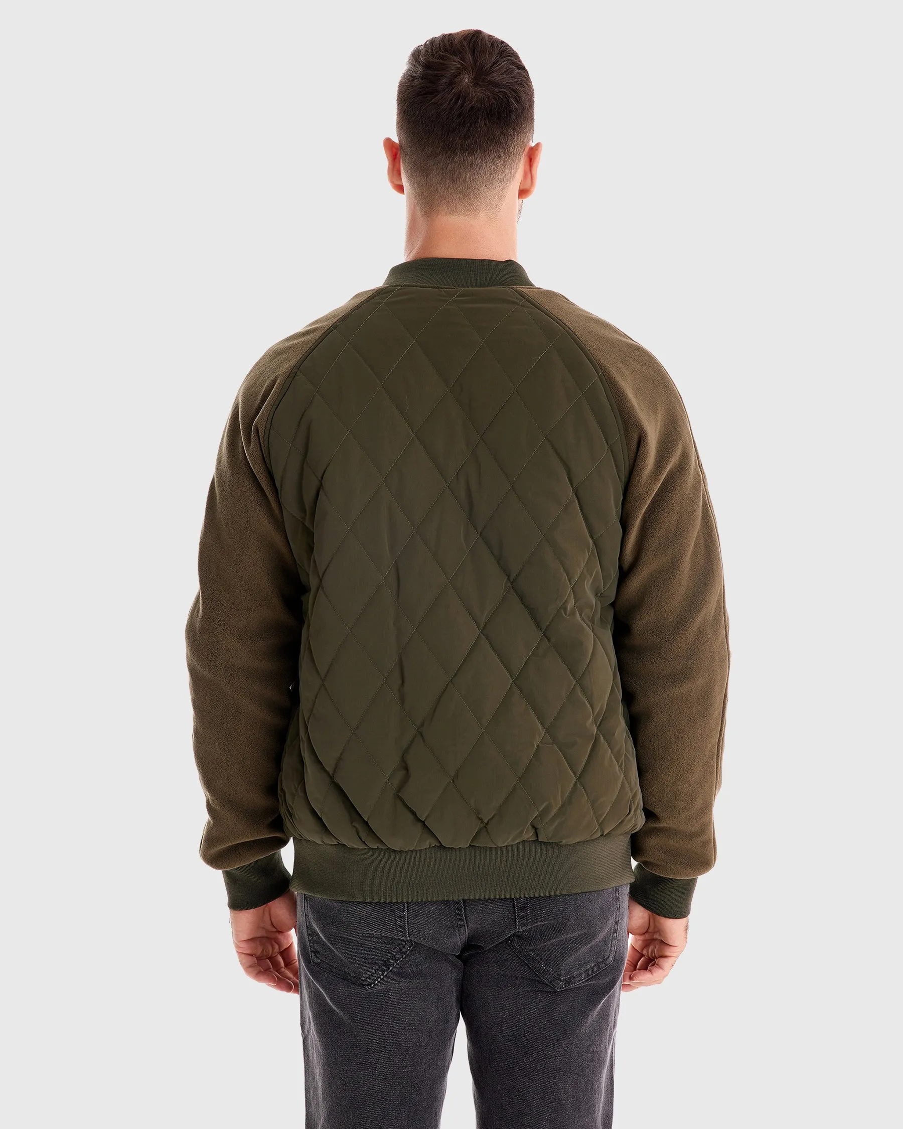 Panelled Hybrid Bomber Jacket New