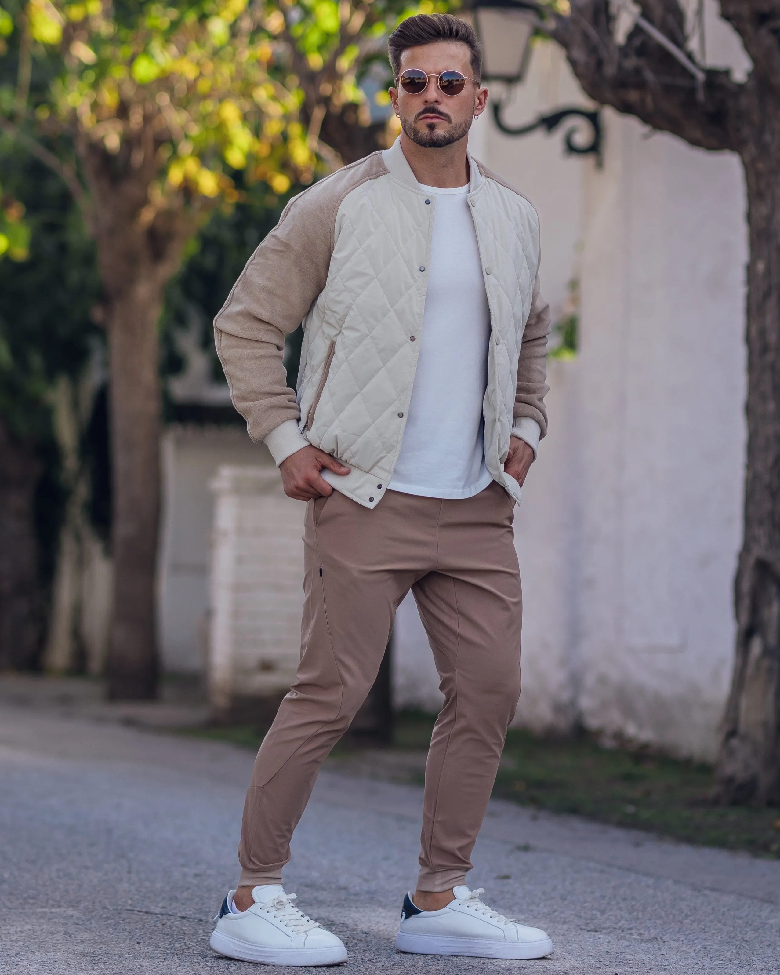 Panelled Hybrid Bomber Jacket New