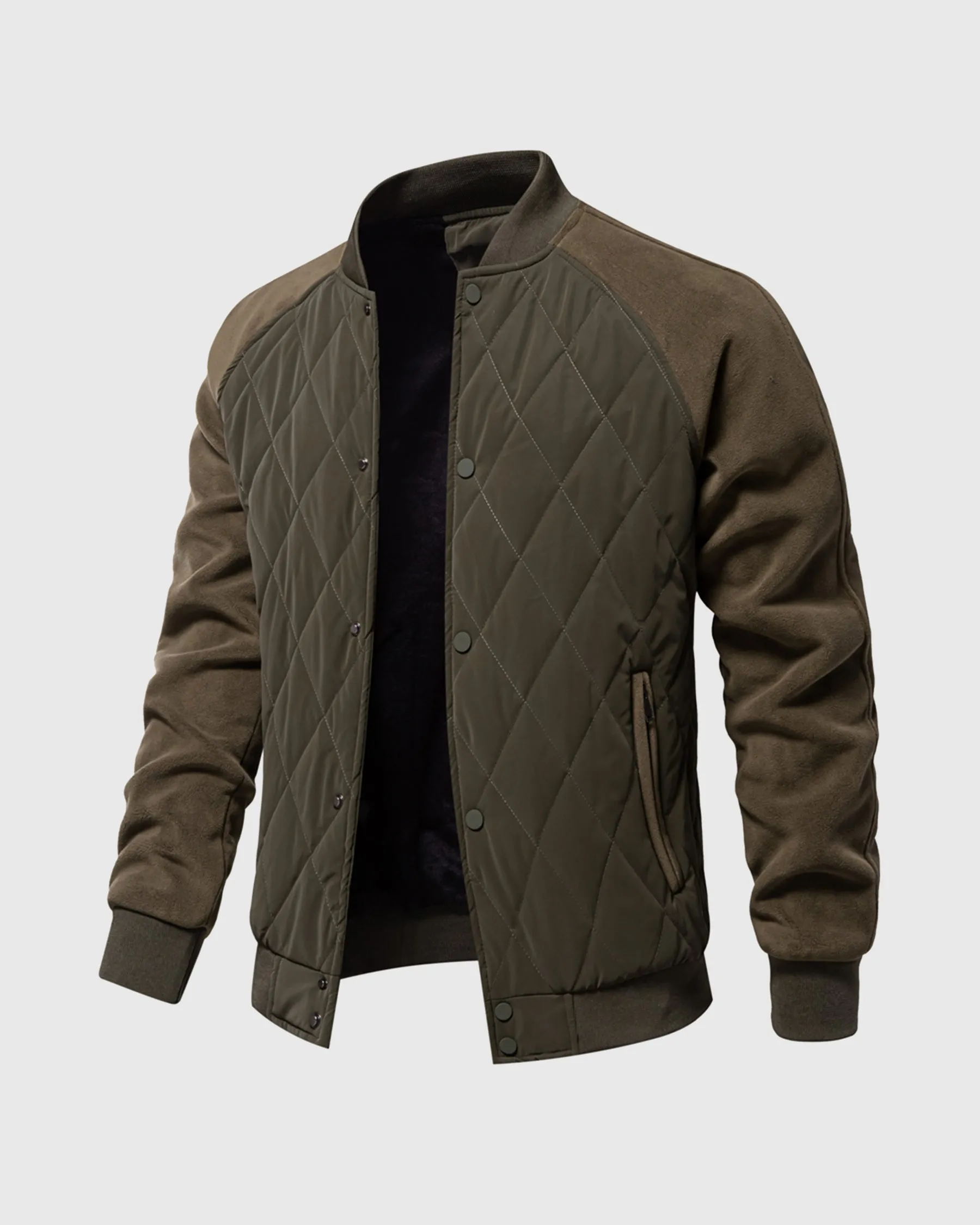 Panelled Hybrid Bomber Jacket New