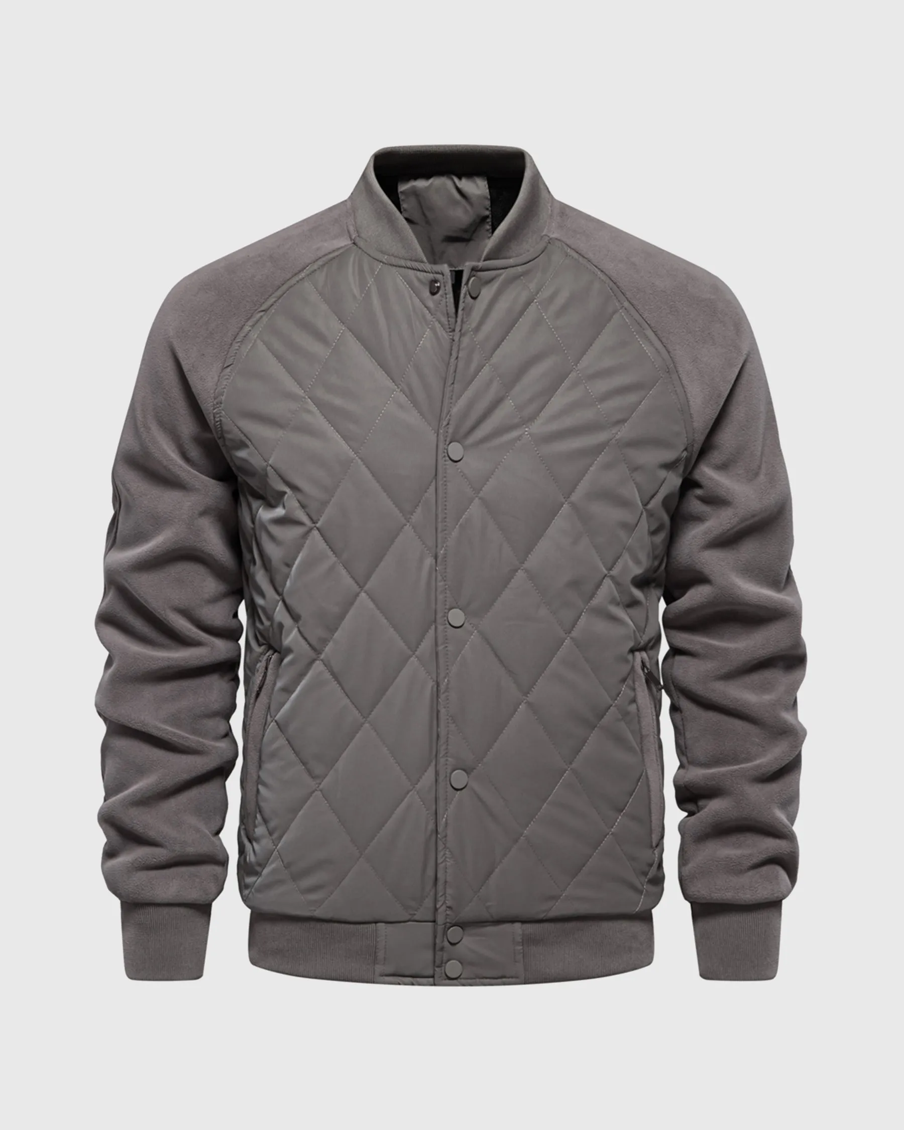 Panelled Hybrid Bomber Jacket