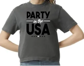 Party in the USA T-Shirt - Grey