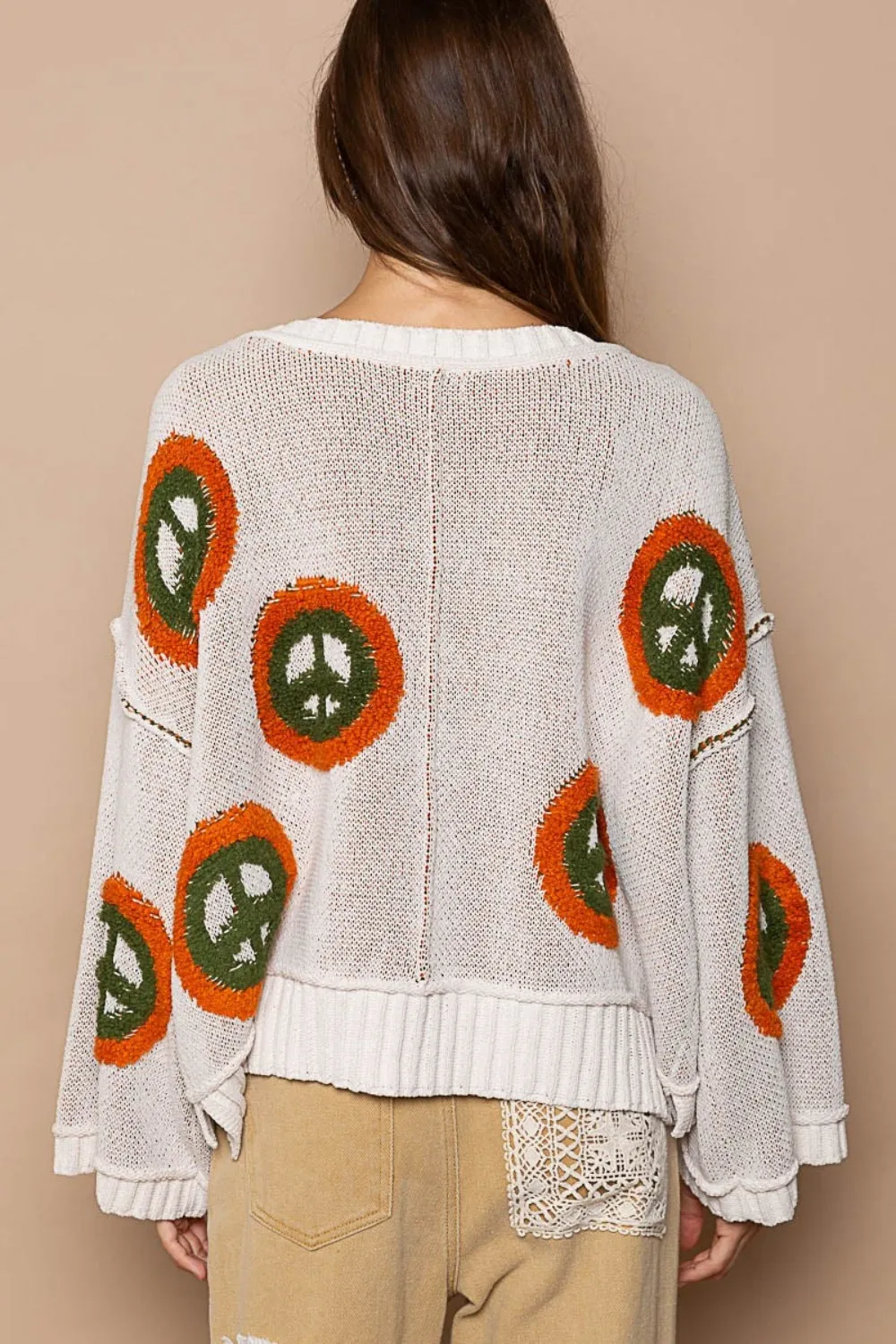 Peace Pattern Sweater by POL