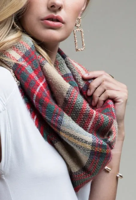 Perfectly Plaid Infinity Scarf