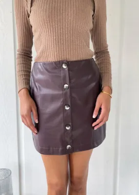 PERRY LEATHER SKIRT