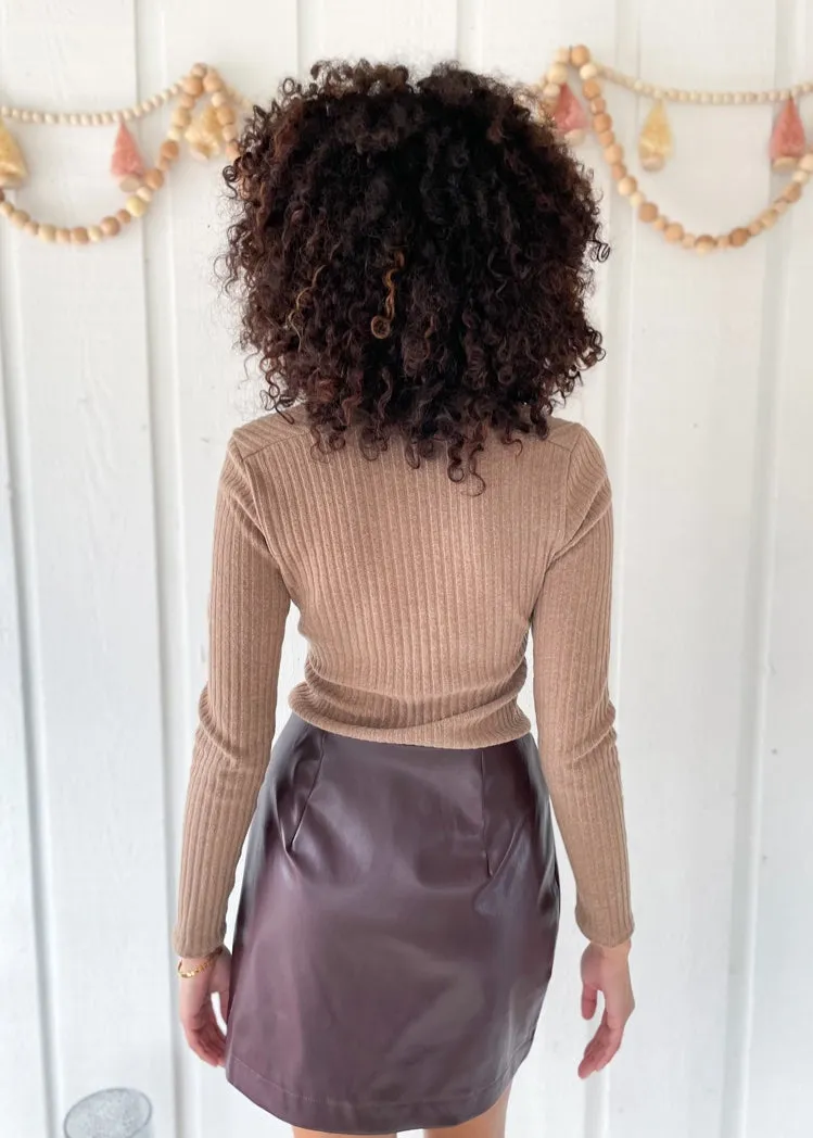 PERRY LEATHER SKIRT