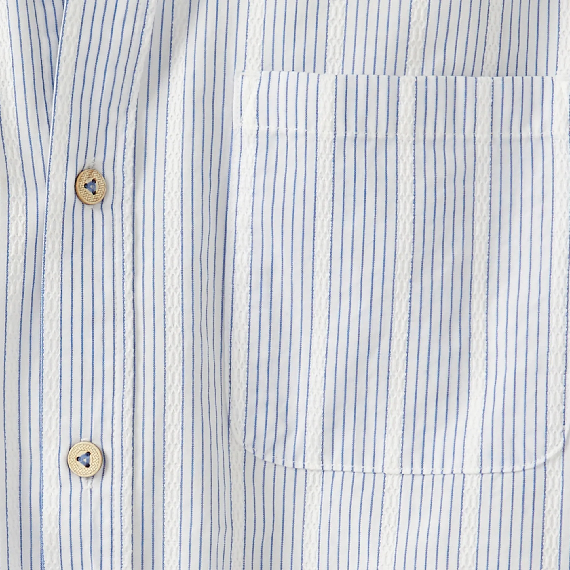 Pushkar Basketweave Pinstripe Shirt - Tall