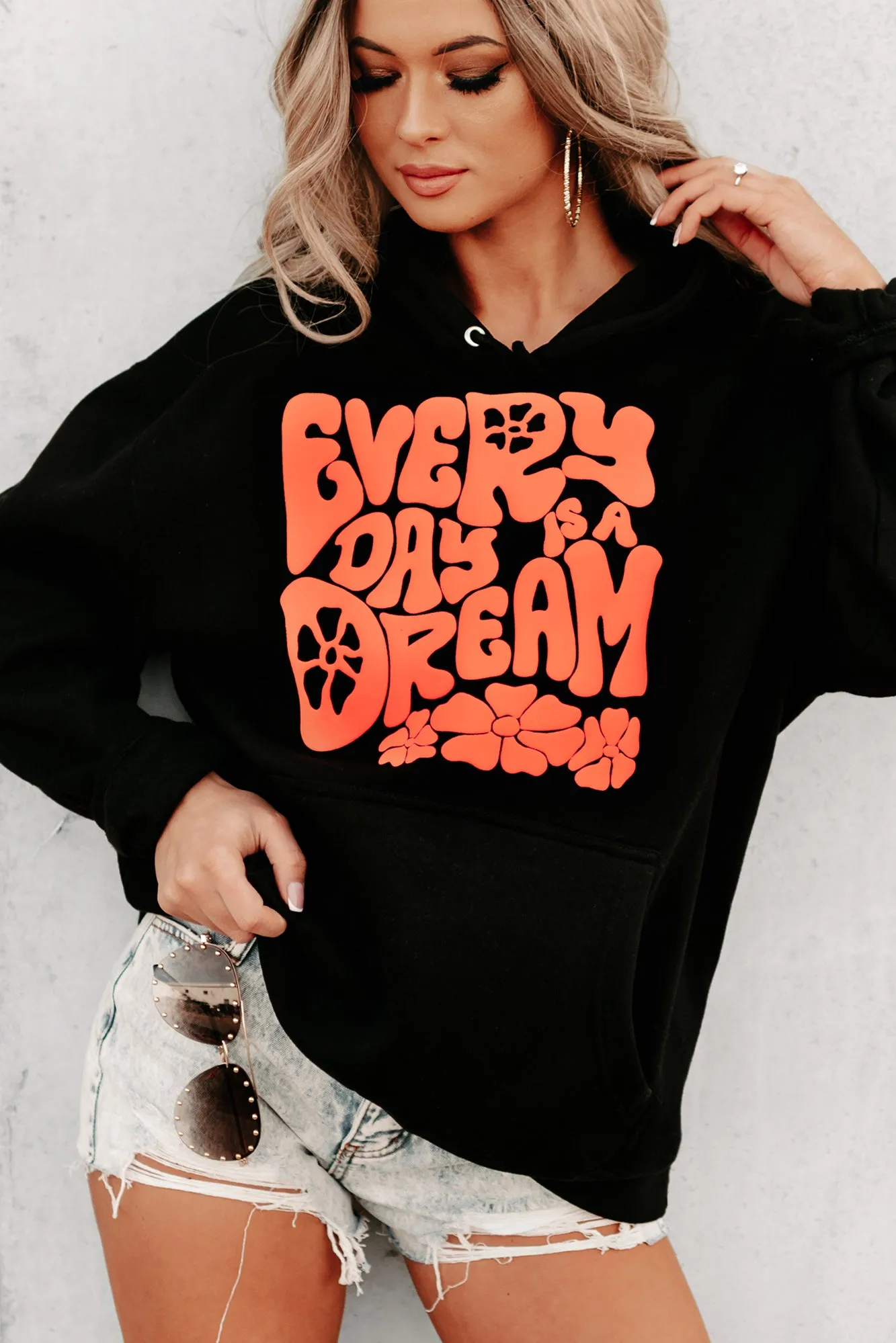 "Every Day Is A Dream" Puff Graphic Multiple Shirt Options (Black) - Print On Demand