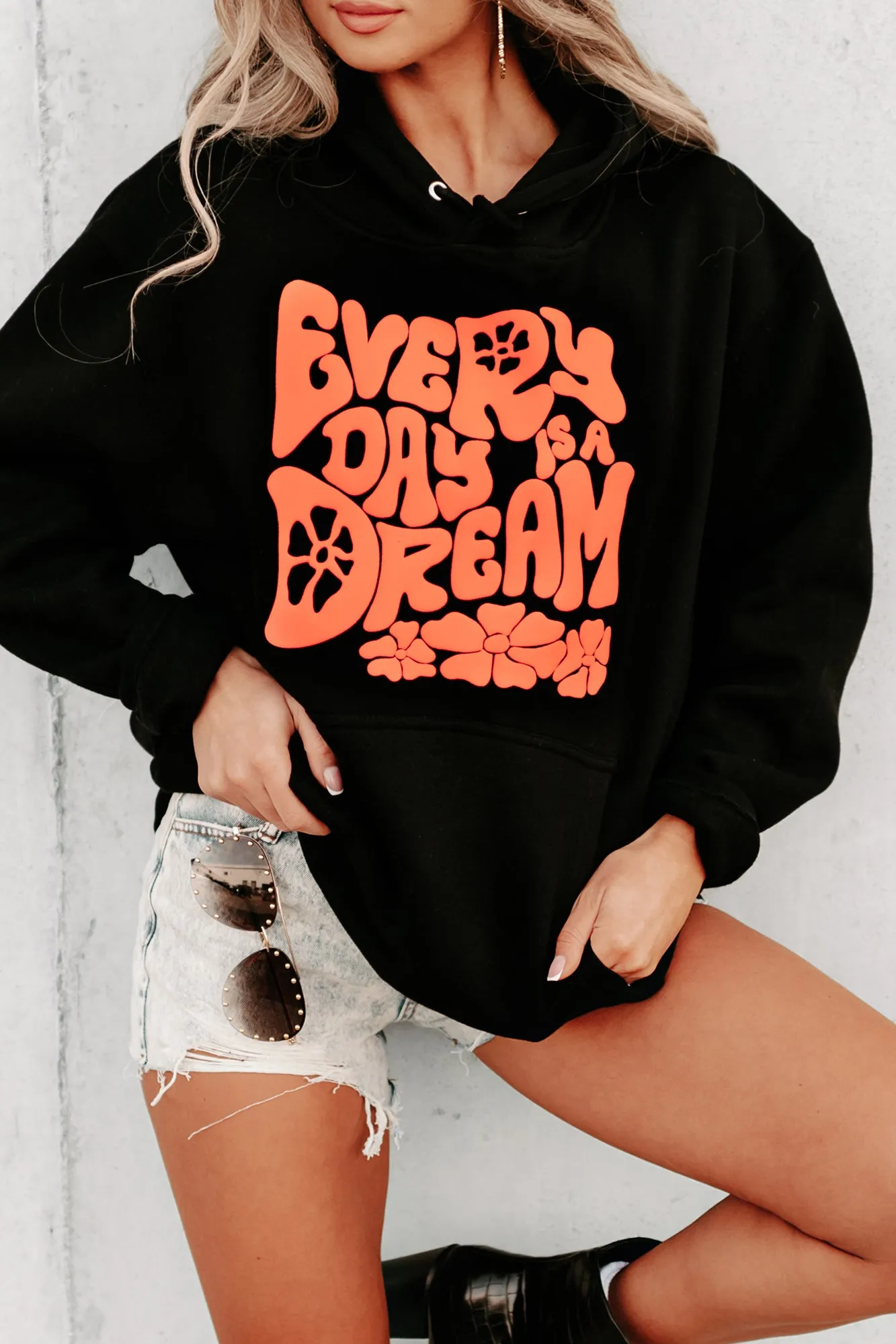 "Every Day Is A Dream" Puff Graphic Multiple Shirt Options (Black) - Print On Demand