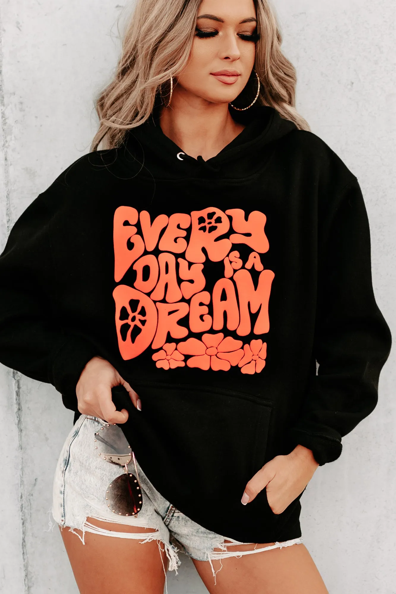 "Every Day Is A Dream" Puff Graphic Multiple Shirt Options (Black) - Print On Demand