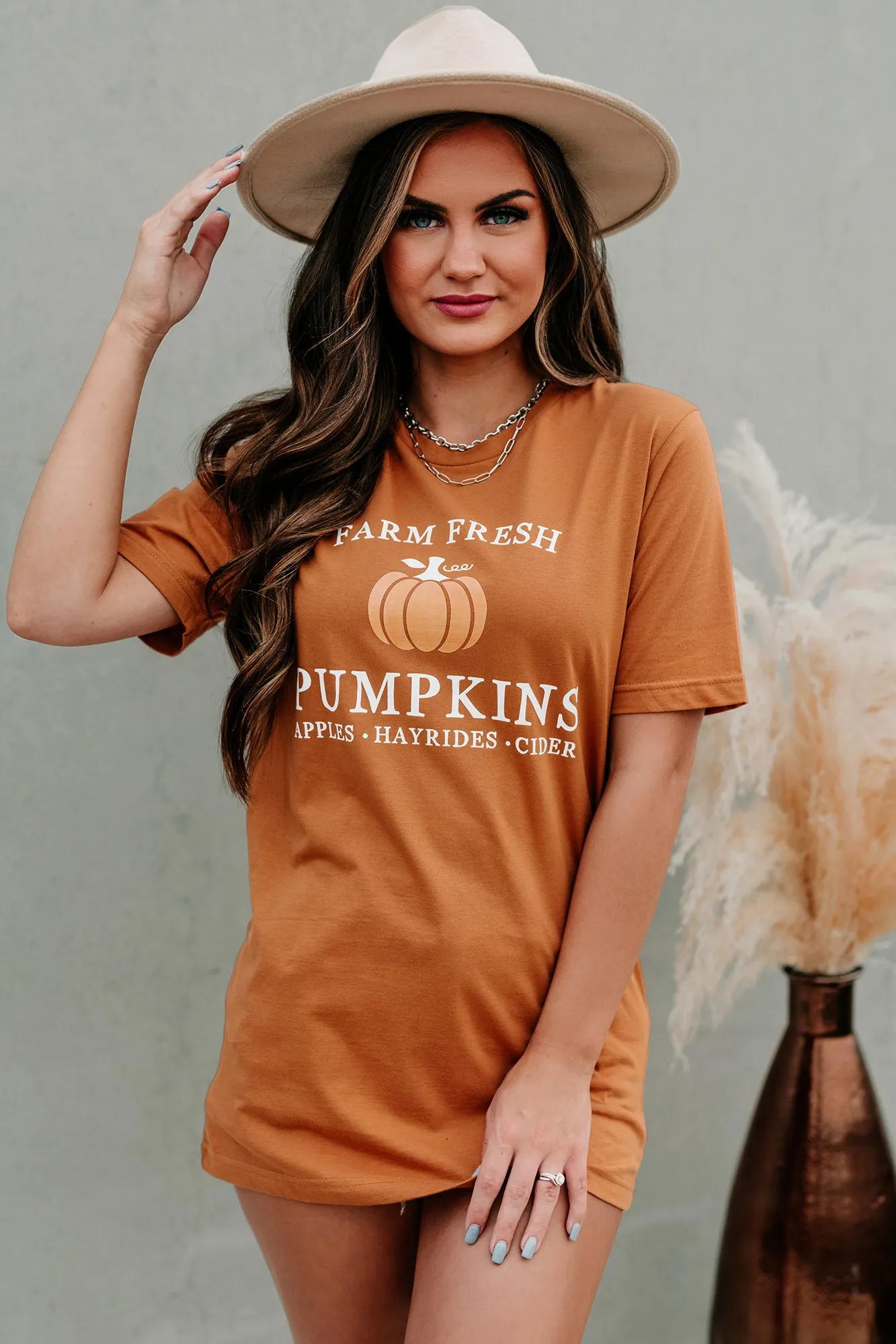 "Farm Fresh Pumpkins" Graphic T-Shirt (Meerkat) - Print On Demand