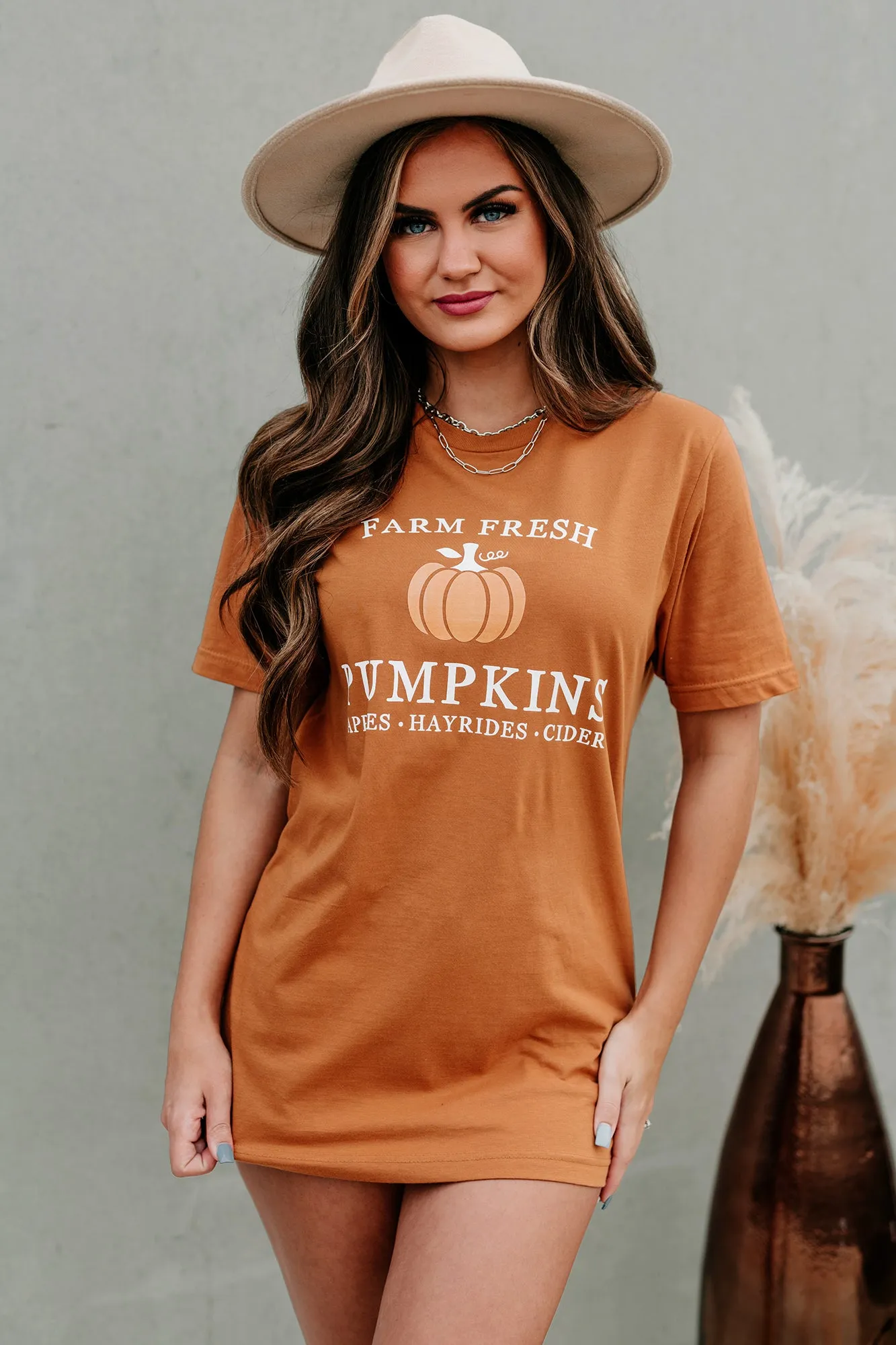 "Farm Fresh Pumpkins" Graphic T-Shirt (Meerkat) - Print On Demand