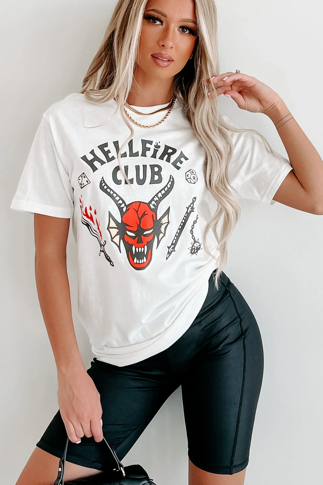 "Hellfire Club" Graphic - Multiple Shirt Options (White) - Print On Demand