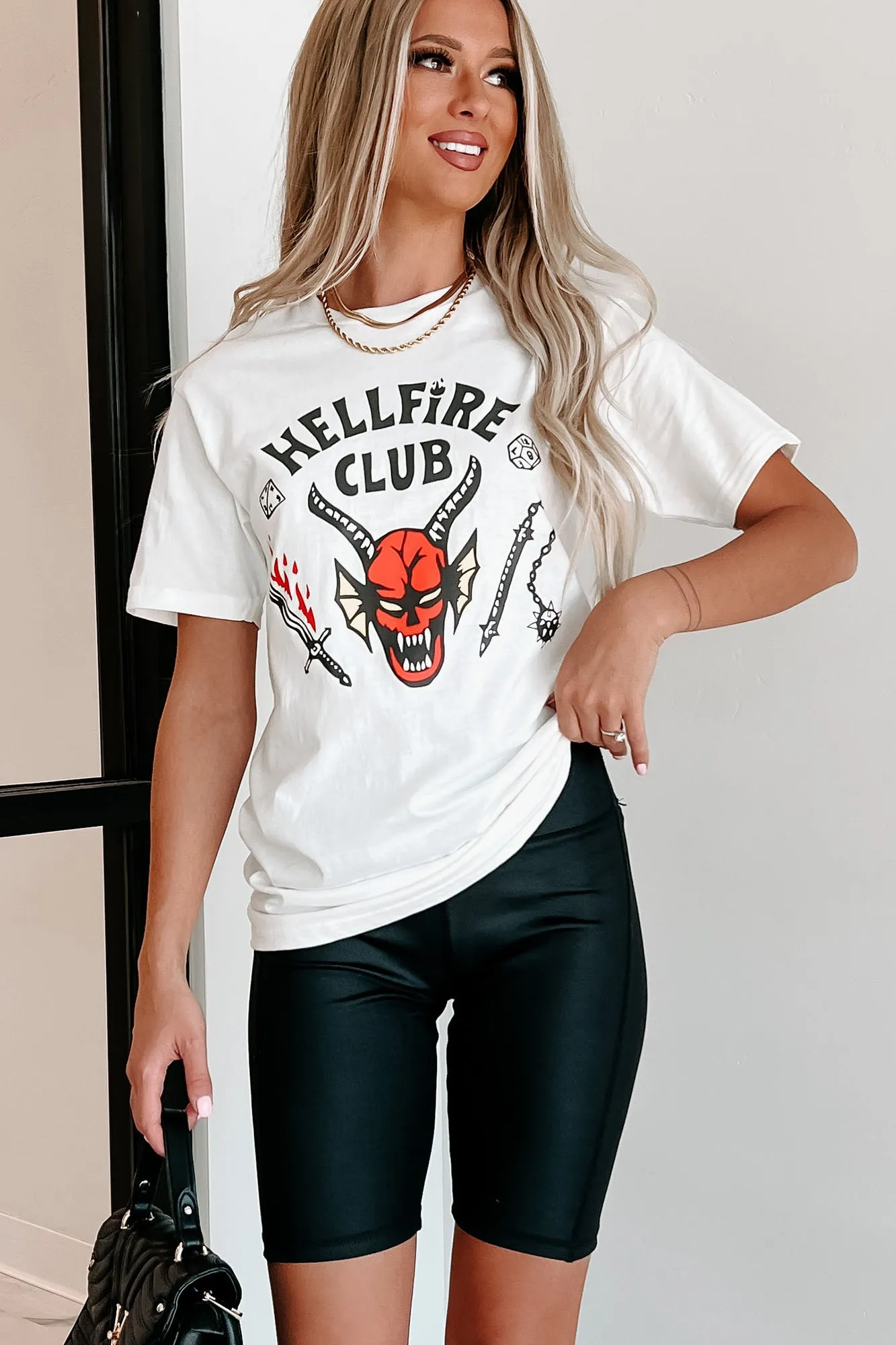 "Hellfire Club" Graphic - Multiple Shirt Options (White) - Print On Demand